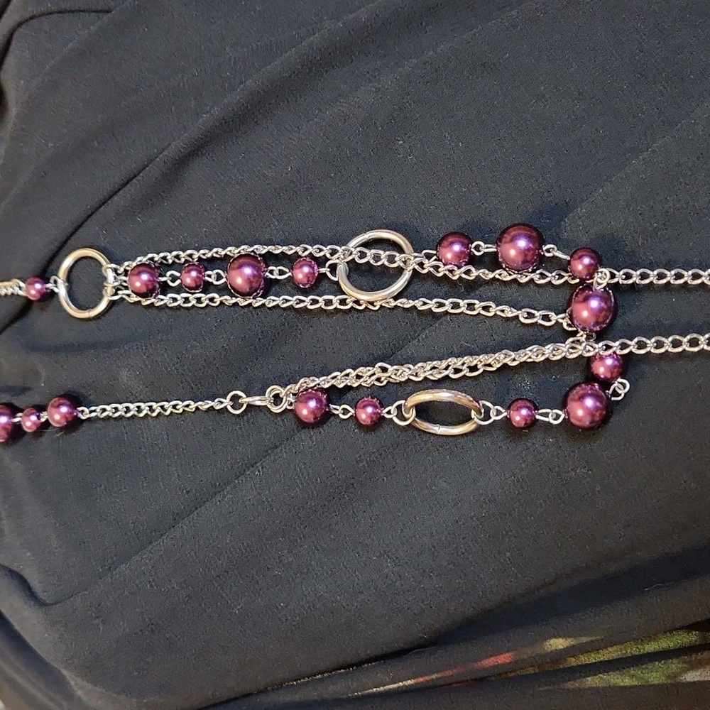 Paparazzi Purple Pearl Necklace